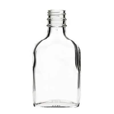 370ml 200ml empty flat glass liquor bottle glass whisky bottle