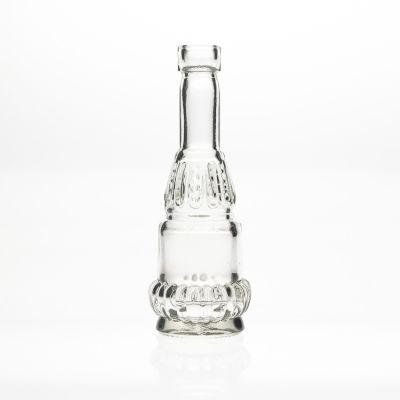 Commercial use Liquid Filling 40ml 40cl 1oz Shaped Crystal Glass Liquor wine Spirit bottle