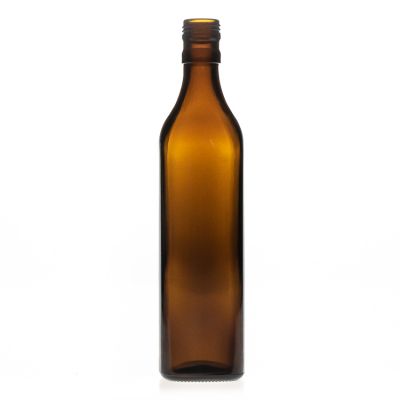 OEM ODM 50cl 500ml Square Shaped Empty Spirit Liquor Packaging Amber Glass Wine Bottle for Whisky