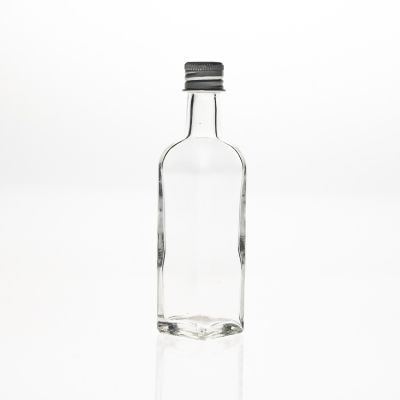 Wholesale 50ml mini Square Spirit bottle / Empty Chili Sauce Glass Bottle 