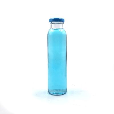 10 oz 300ml cylinder glass beverage juice bottle with twist cap