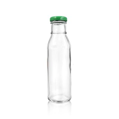 Customized empty beverage glass orange juice bottle 300ml glass bottle