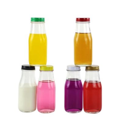 420ml glass bottle for soft drink / empty orange juice bottles wholesale with screw top