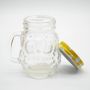 customize cute 120ml mini shot glasses 4oz glass mason jar with handle 