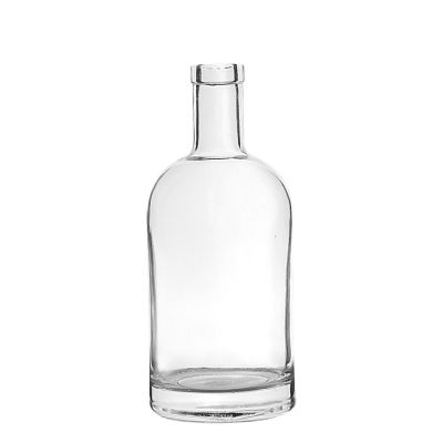 Factory Price Wholesale Rum Gin Vodka Liquor Alcohol 750ml Spirit Glass Bottle with Cork