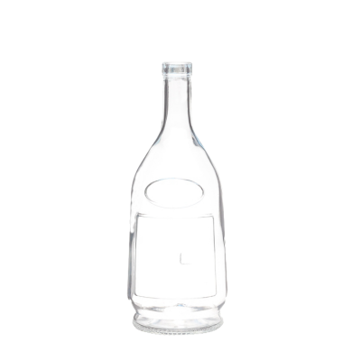 Factory Prices Customised Logo 1liter Glass Liquor Bottle 