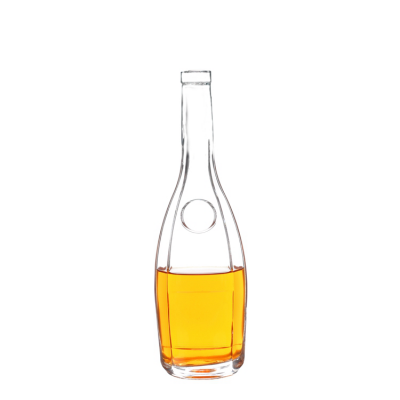 Spirit Glass Bottle 700ML Refillable Liquor Bottle With Cork Caps