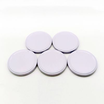 Food grade white color 82mm metal lids lug lids for glass jars canning jars