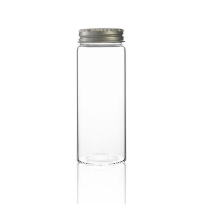 Screw top clear glass tube bottle 50ml 80 ml 120ml 150ml 