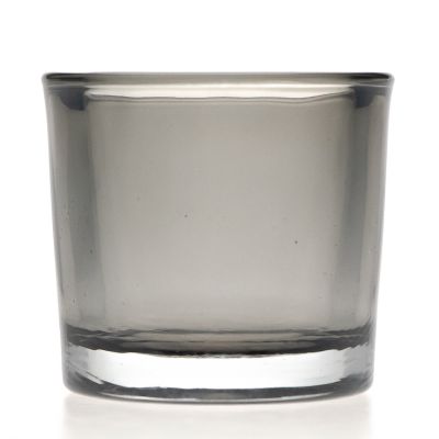 Hot Selling Cylinder Round Short 80 ml 3oz Coloured Glass Candle Jar