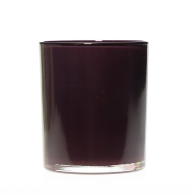 Factory Direct 210ml Round Glass Candle Holder 7oz Brown Glass Candle Jar for Soy Candle Making