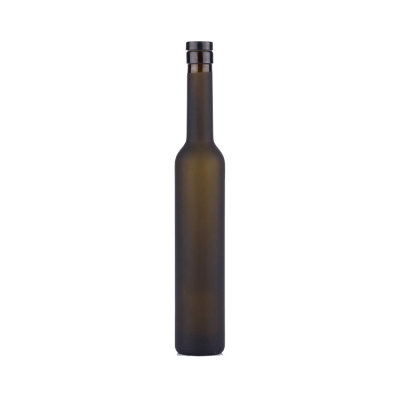High grade 375ML frosted glass ice wine bottle with cork