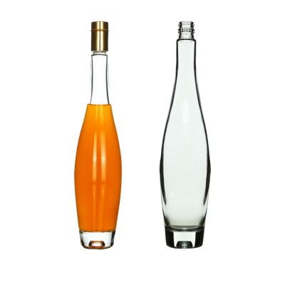 High-end glass bottle manufacturer wholesale 375ml clear glass ice wine bottles