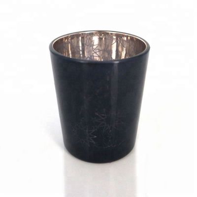 100ml Black Glass Votive Candle Holders for home decoration or any events