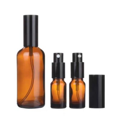 30ml Amber (Brown) Glass Spray Bottle with Atomizer for Essential Oils Perfume Fine Mist Spray Travel Refillable Perfume Atomiz
