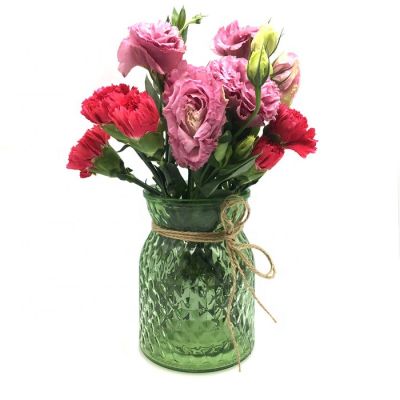Wholesale unique shape glass flower vase for decoration