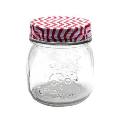 wholesale frosted glass mason jar drinking jar with lid and straw jam jar