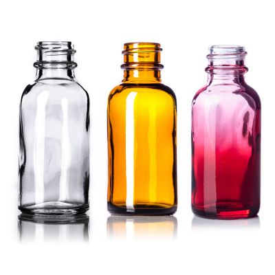Color Painted 1oz 30ml Boston Round Glass Bottle Essential Oil Glass Bottle