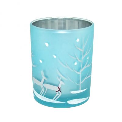 luxury decorative votive candle holders glass cups tealight candle holders Christmas decoration 3 oz & 5 oz glass jars