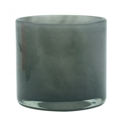 250ml new design white and black candle holders 8oz decorative glass candle jars