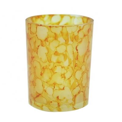 marble fancy simple 9.5oz 300ml candle jars scented candles holders glasswares tablewares centerpiece wholesale wax