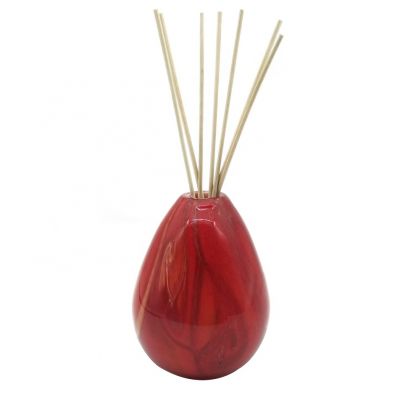 new 600ml empty reed diffuser bottles red aroma fragrance diffuser glass bottles