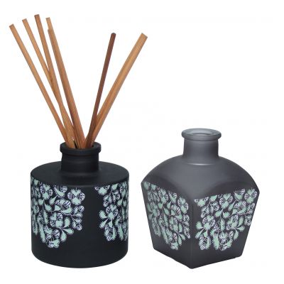 3.4oz reed diffuser glass bottles with rattan sticks empty 100ml glass perfume diffuser bottles