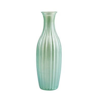 Glassware factory direct supplier cheap glass vase sprayed color vase 