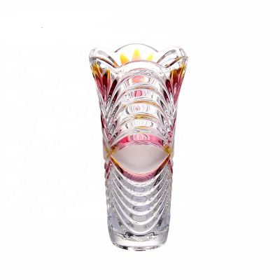 Colored decorative popular glass vase 