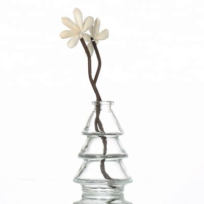 100ml Clear Tower Aromatherapy Perfume Diffuser Glass Bottle With Sticks 
