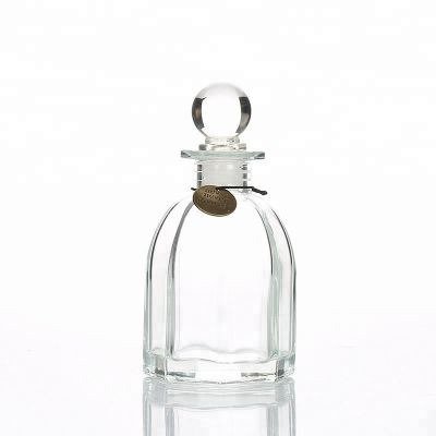 150ml Vertical Stripes Glass Reed Diffuser Perfume Bottle With Cap