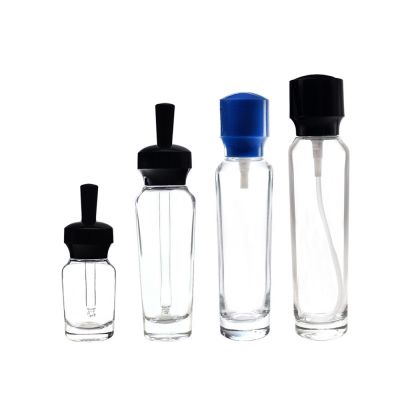 High quality luxury 15ml 30ml 50ml 100ml 120ml empty glass lotion serum cosmetic packaging bottle