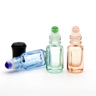 Perfume glass bottles 3 ml glass roller bottle perfume tube bottle glass roll on 3ml bottles 