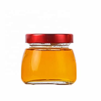 3OZ 4 OZ Cheap food grade round glass food jam honey jars with metal cap