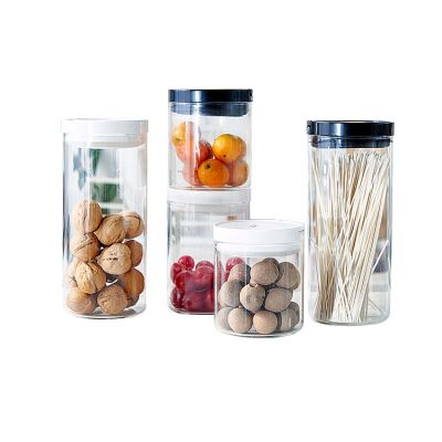 500ml 750ml 1000ml 1250ml High borosilicate glass reasuable sealed jars kitchen household daily snack glass storage jars 
