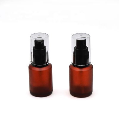 Amber glass dropper bottle frosted glass bottle cosmetic 30ml 
