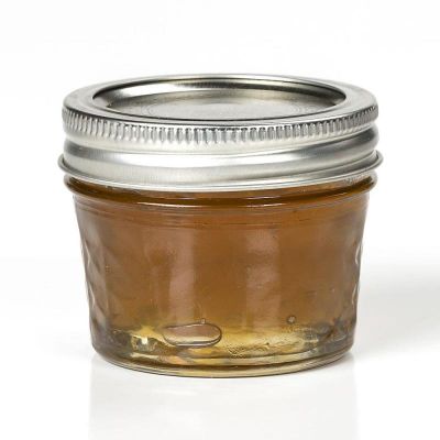 4OZ Jam Baby Food Canned Mason Clear diamond jelly Glass dessert Jar 