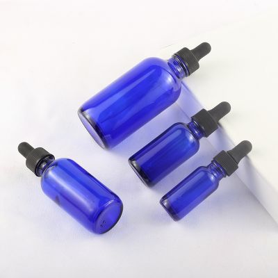 0.5oz 2oz 4oz glass cosmetic package boston bottle 120ml cobalt blue essential oil packaging bottle glass 