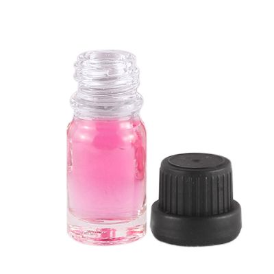 Manufacturer 50ml clear glass cosmetics essential oil bottle with child-proof cap 