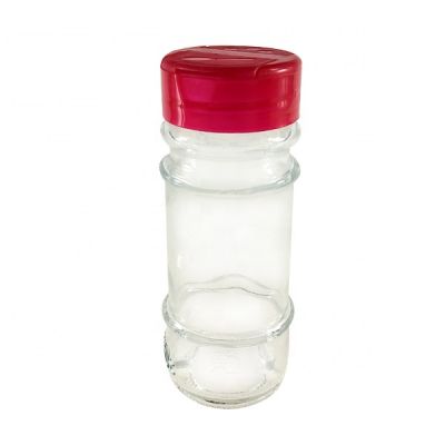 Menbank custom round mini kitchen spice glass jar 100ml with lid 