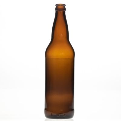 New Style Round Shaped Amber Brown Empty 355ml Liquor Bottle 12oz Beer Glass Bottle for Wine with Crown Cap 