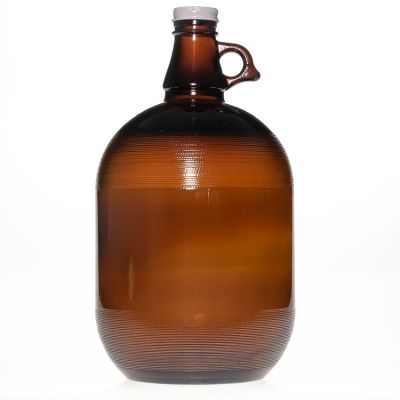 1 gallon amber glass beer jug Large 3.8l glass Wine bottle Liquor bottle 