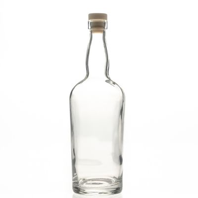 High Quality Large Capacity Round Clear Empty Spirit Bottles 750 ml 75 cl Wine Glass Bottles for Whisky / Vodka 