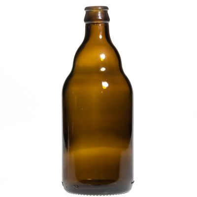 Wholesale 500ml 16oz Soft Drinking Beverage Bottles Amber Empty Glass Beer Bottle with Crown Cap 