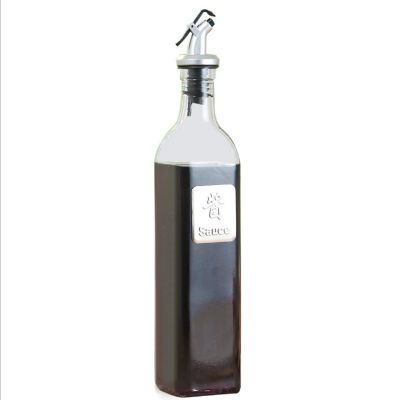 Cheap Price 250ml, 500ml Food Grade Cooking Olive Oil Clear Glass Bottle, Soy Sauce, Vinegar Glass Bottle 