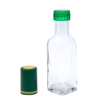 100ml Stocked empty clear transport color olive oil glass bottle 