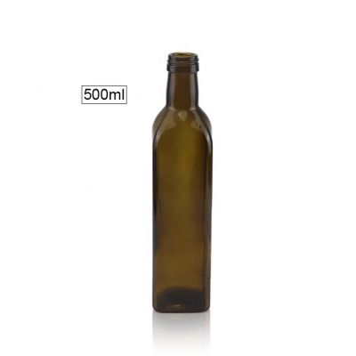Wholesale 500ml Empty Amber Glass Olive Oil Bottle For Oil 