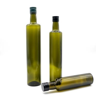 100ml 500ml 750ml 1000ml clear amber dark green olive oil glass bottle round square cooking oil empty bottle 