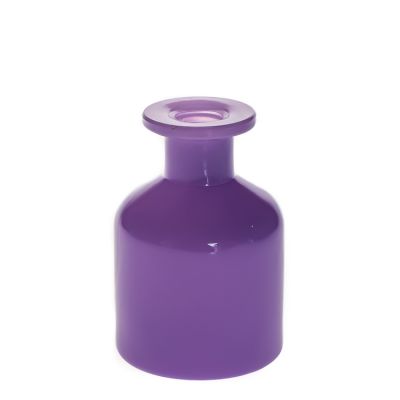 Purple Fancy Gift Bottle 80 ml Perfume Reed Diffuser Glass Bottle with Stopper