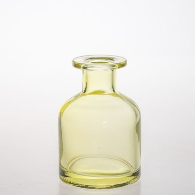 Light Yellow 80ml 2oz Fragrance Bottle Aroma Reed Diffuser Glass Bottle with Stopper 